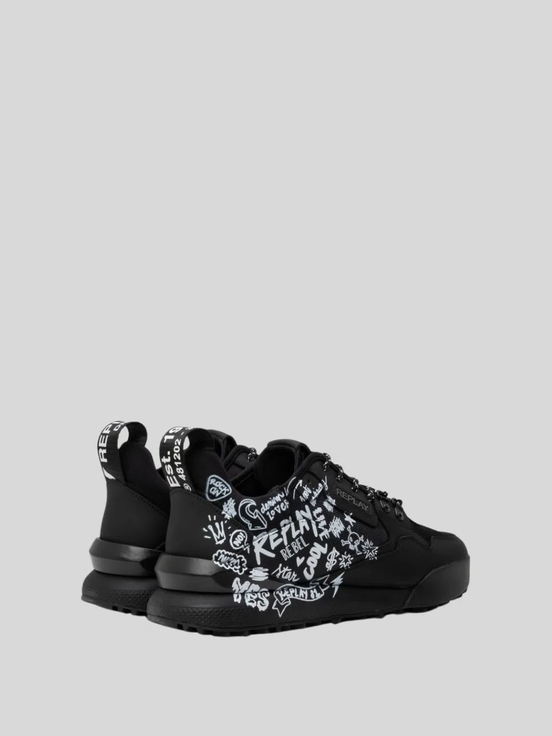 REPLAY Field 2.0 Graffiti Sneakers