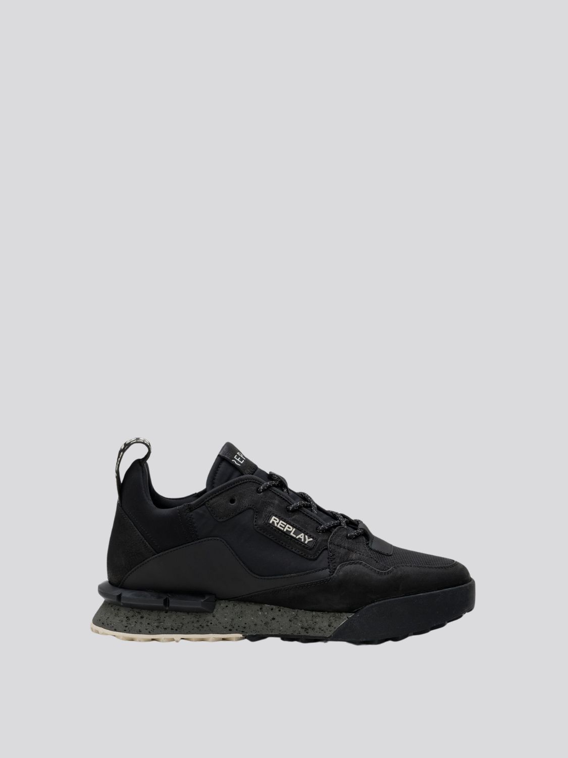 REPLAY FIELD CLASSIC X LEATHER SNEAKERS WITH LACES