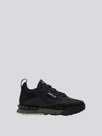 REPLAY FIELD CLASSIC X LEATHER SNEAKERS WITH LACES