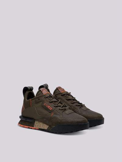 REPLAY FIELD CLASSIC X LEATHER SNEAKERS WITH LACES