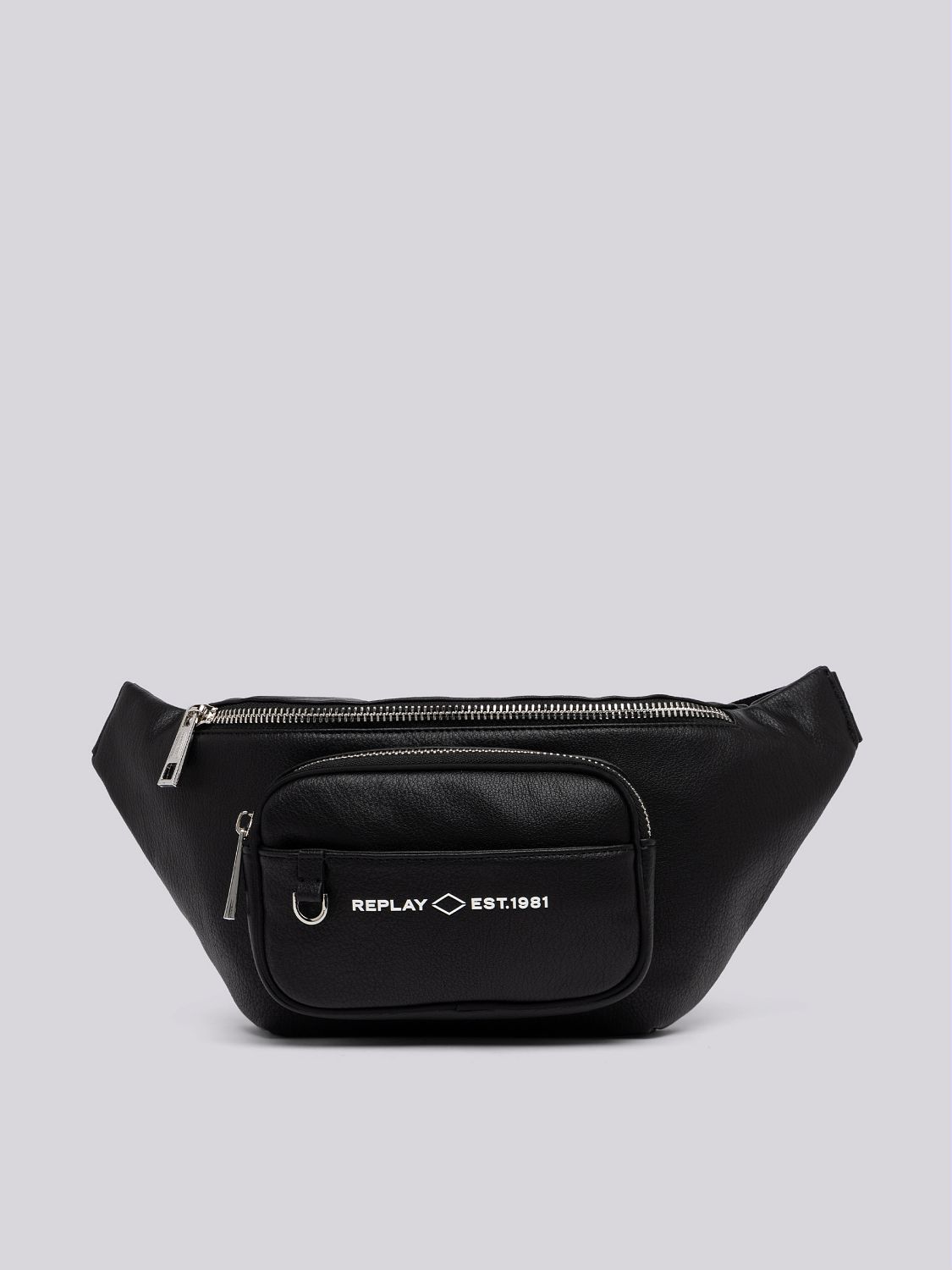 REPLAY WAIST BAG WITH HAMMERED EFFECT