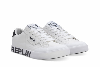 Replay men’s College Print lace up sneaker