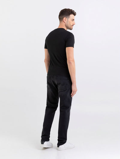 REPLAY JERSEY T-SHIRT WITH PRINT