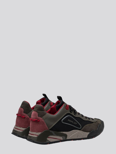 REPLAY SHERPA SMOOTH SNEAKERS WITH LACES