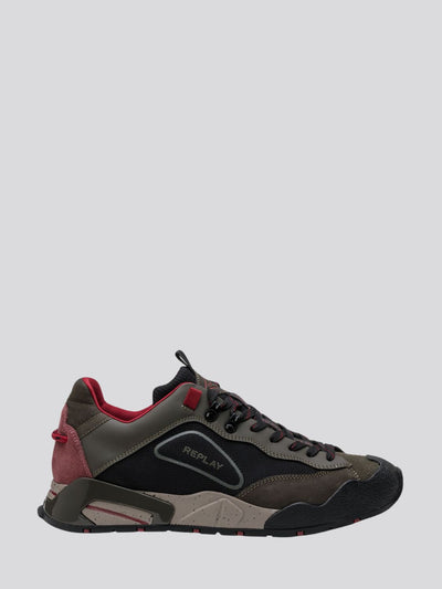 REPLAY SHERPA SMOOTH SNEAKERS WITH LACES