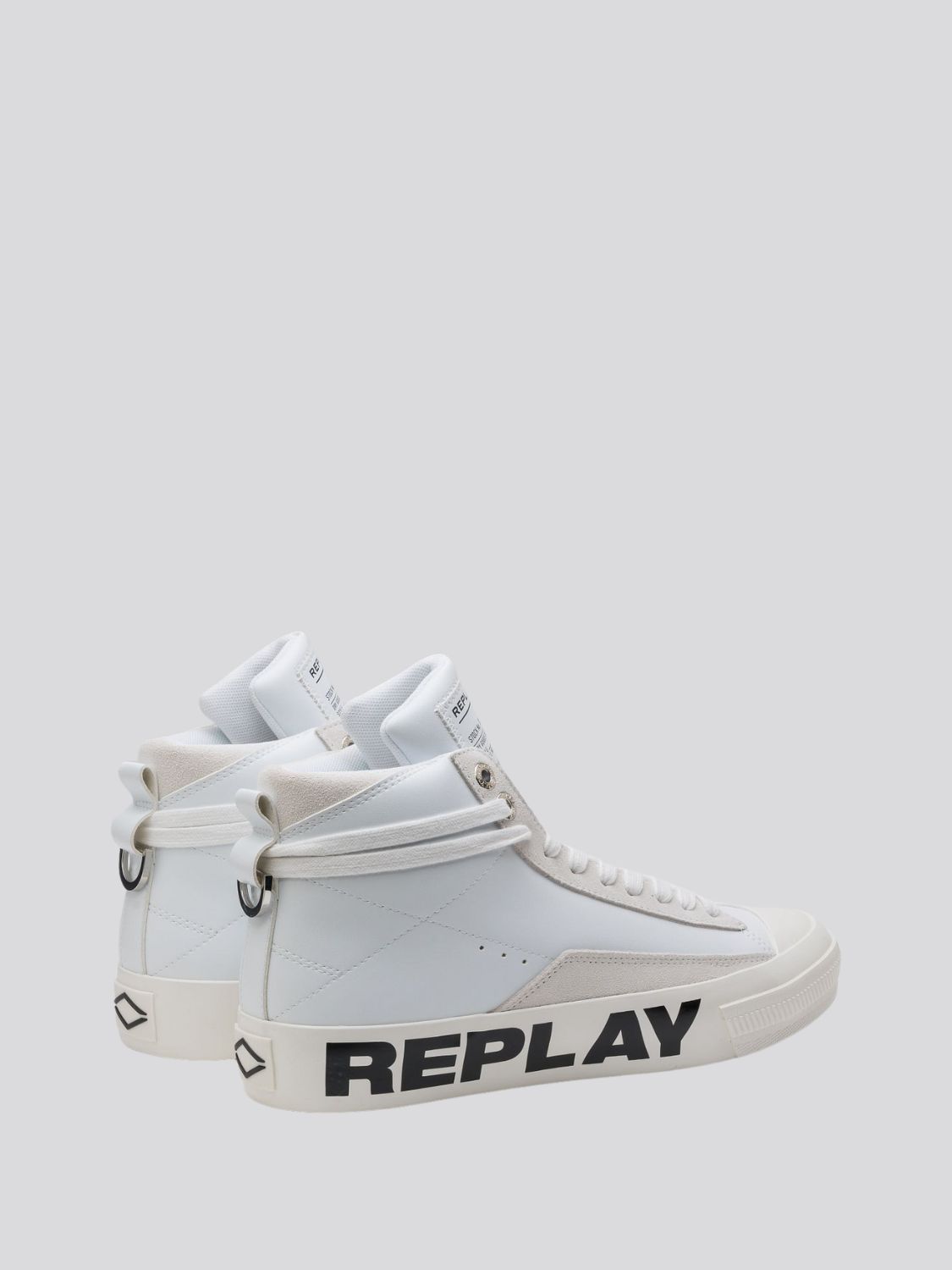 REPLAY SNAP CAMPUS MID CUT SNEAKERS WITH LACES