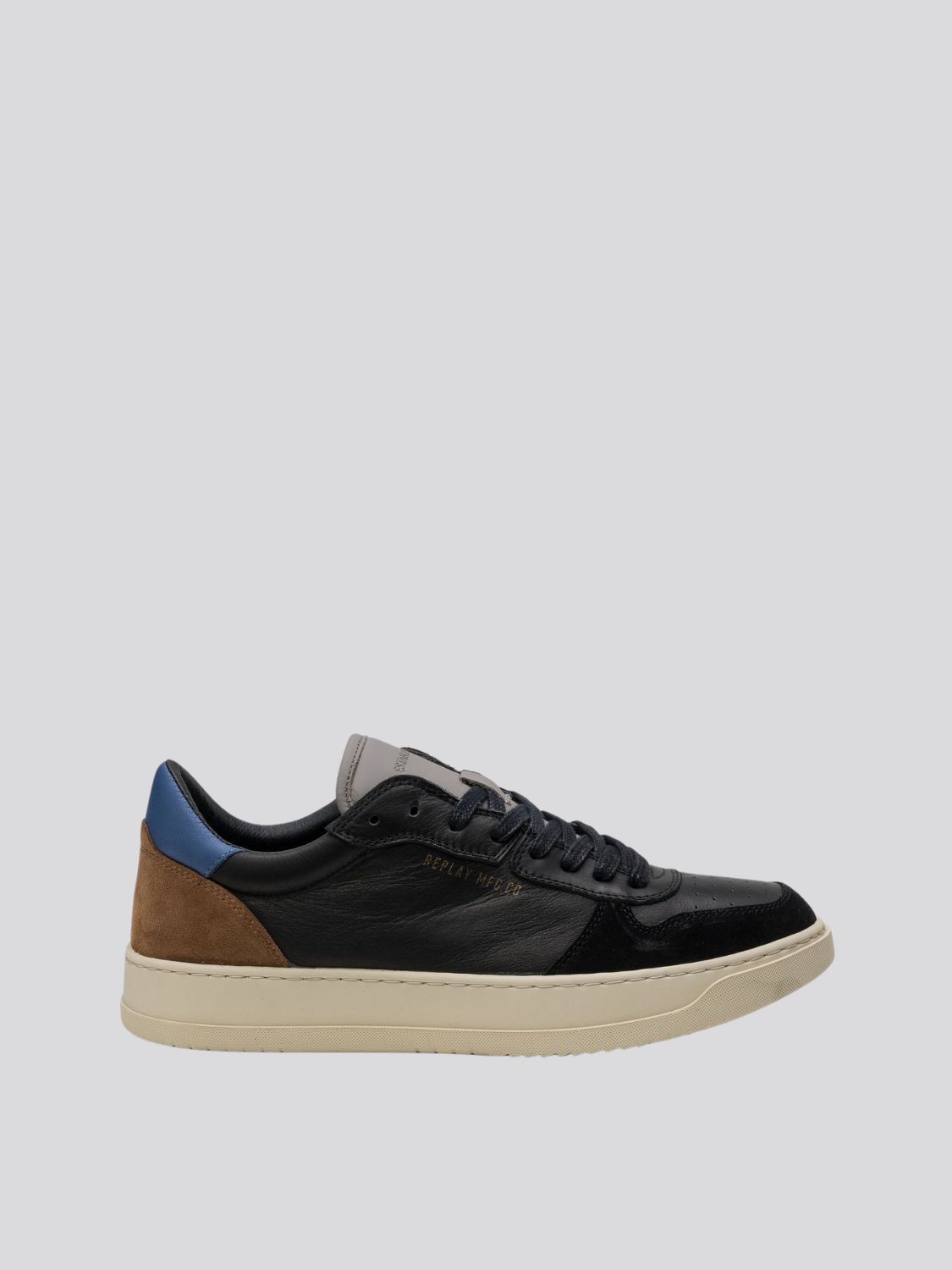 REPLAY RELOAD NIGHT LACE UP SNEAKERS IN LEATHER
